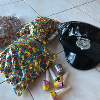 Cappello carnevale Police + 3 sacchetti coriandoli