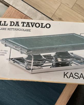 Griglia da tavolo in pietra ollare