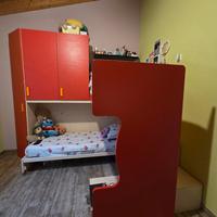 Camera con letto a castello