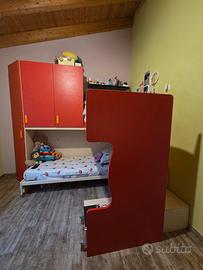 Camera con letto a castello