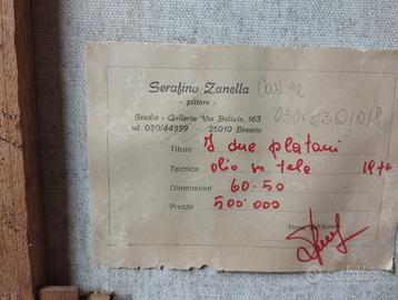 Quadro su tela serafino zanella