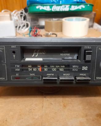 autoradio a cassette anni 80 (funzionante)
