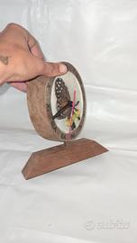 lotto di orologi da tavolo di legno fatti a mano