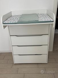 Vicco Fasciatoio Ruben, Bianco, 83.6 x 117 cm