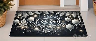 Tappeto Zerbino Natale 60x40 cm tappetino ingresso