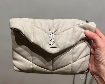 Borsa Ysl Toy puffer bianca