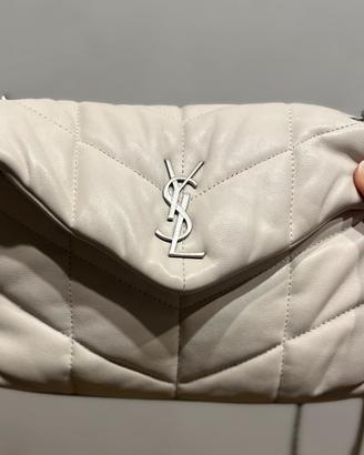 Borsa Ysl Toy puffer bianca