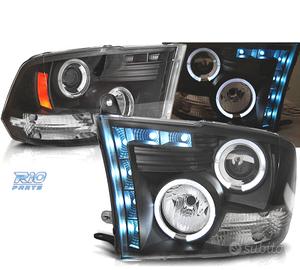 FARI PER DODGE RAM 09-11 LED OCCHI ANGELI NERI