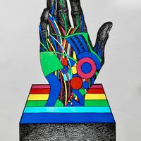 Litografia firmata 1973 Paul Van Hoeydonck