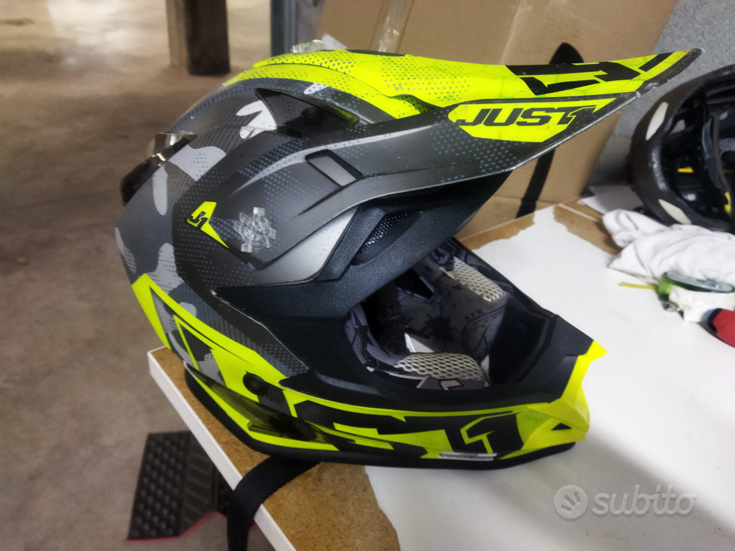 Casco da cross acerbis con maschera - Accessori Moto In vendita a Padova