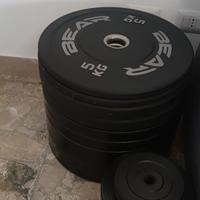 DISCHI BUMPER OLIMPIONICI BILANCIERE PESI PALESTRA