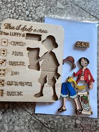 Kit creativo in legno-crea il tuo Luffy(one piece)