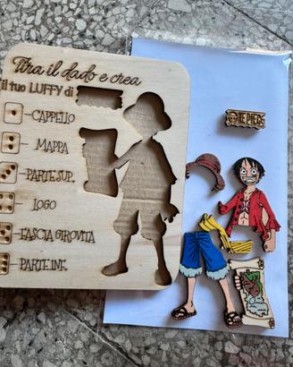 Kit creativo in legno-crea il tuo Luffy(one piece)