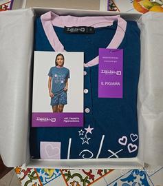 PIGIAMA DONNA TWIN-G MILANO CORTO T.S BLU 