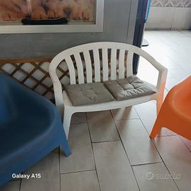 Poltrone sedie di plastica con cuscino 