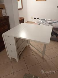 Tavolo Ikea, ripieghevole 1520 x 800 con 6 cassett