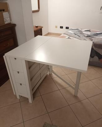 Tavolo Ikea, ripieghevole 1520 x 800 con 6 cassett
