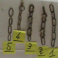 CATENE PER LAMPADARI IN OTTONE ANTICATO