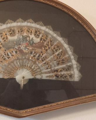 3 ventagli originali Spagna anni 60 incorniciati