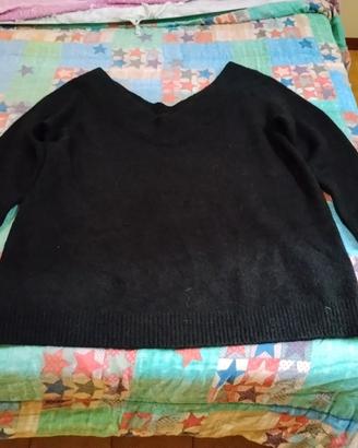 Pullover donna con scollo a V