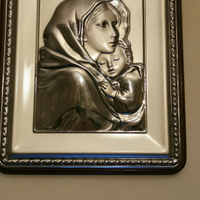 Quadretto arte sacra in argento madonna