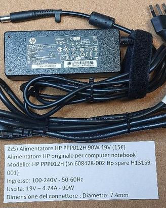 Alimentatore HP PPP012H 90W 19V