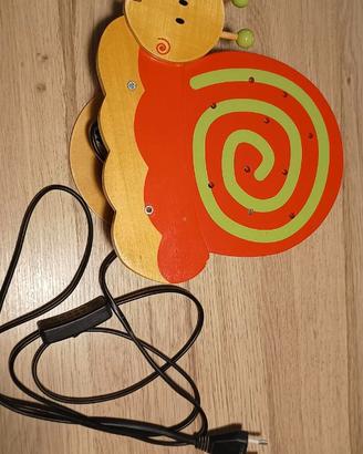 Lampada applique in legno per bambini