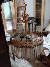 lampadario antico vintage vetro di murano