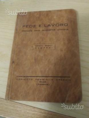 Azione Cattolica libricino Fede e Lavoro 1950