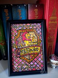 Disegno e cornice Grifondoro e motto, Harry Potter
