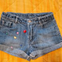 Shorts jeans bimba 7-8 anni 