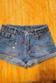 Shorts jeans bimba 7-8 anni 
