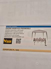 Gazebo alluminio pieghevole