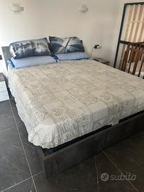 Letto contenitore  grigio