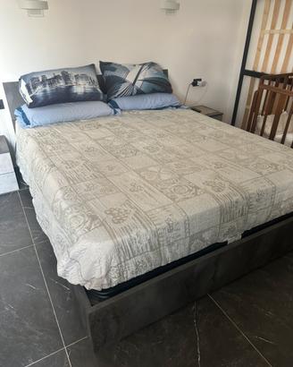 Letto contenitore  grigio