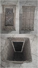 Vaso in Rattan etnico 
