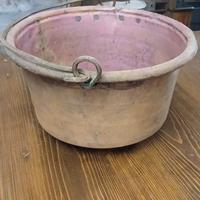 antico paiolo in rame 