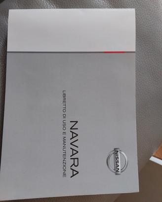 libretto uso e manutenzione  Nissa Navara  