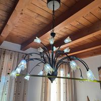Lampadario e 4 applique