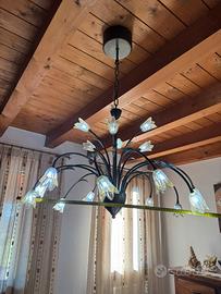 Lampadario e 4 applique