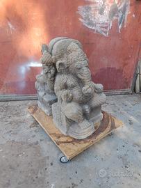 coppia statue divinità indù ganesha