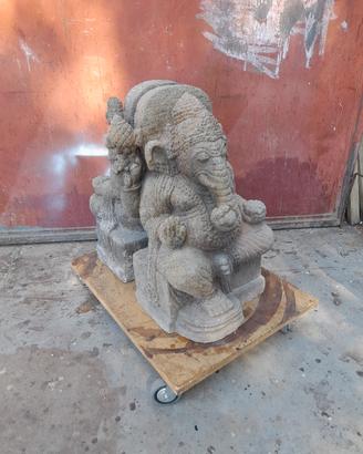 coppia statue divinità indù ganesha