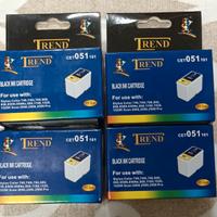 4 Cartucce compatibili Epson CET051 black