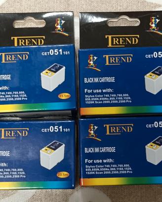 4 Cartucce compatibili Epson CET051 black