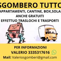 Sgomberi appartamenti Milano