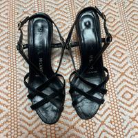 Sandali Prada originali neri in pelle – n. 35½