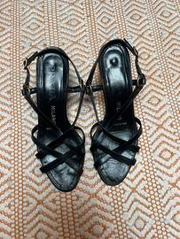 Sandali Prada originali neri in pelle – n. 35½