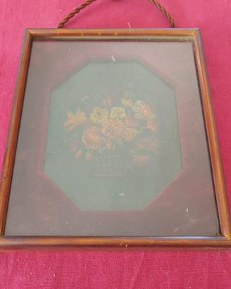 Dipinto olio XIX secolo in cornice legno 