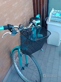 bici decathlon B TWIN 500  azzurra ragazza 