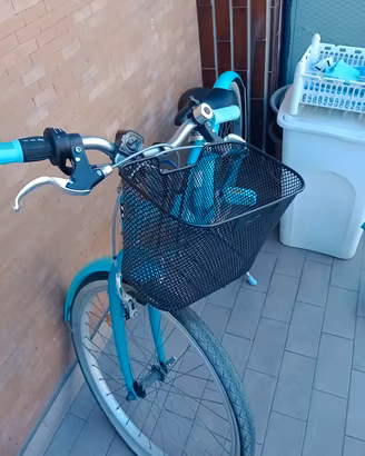 bici decathlon B TWIN 500  azzurra ragazza 